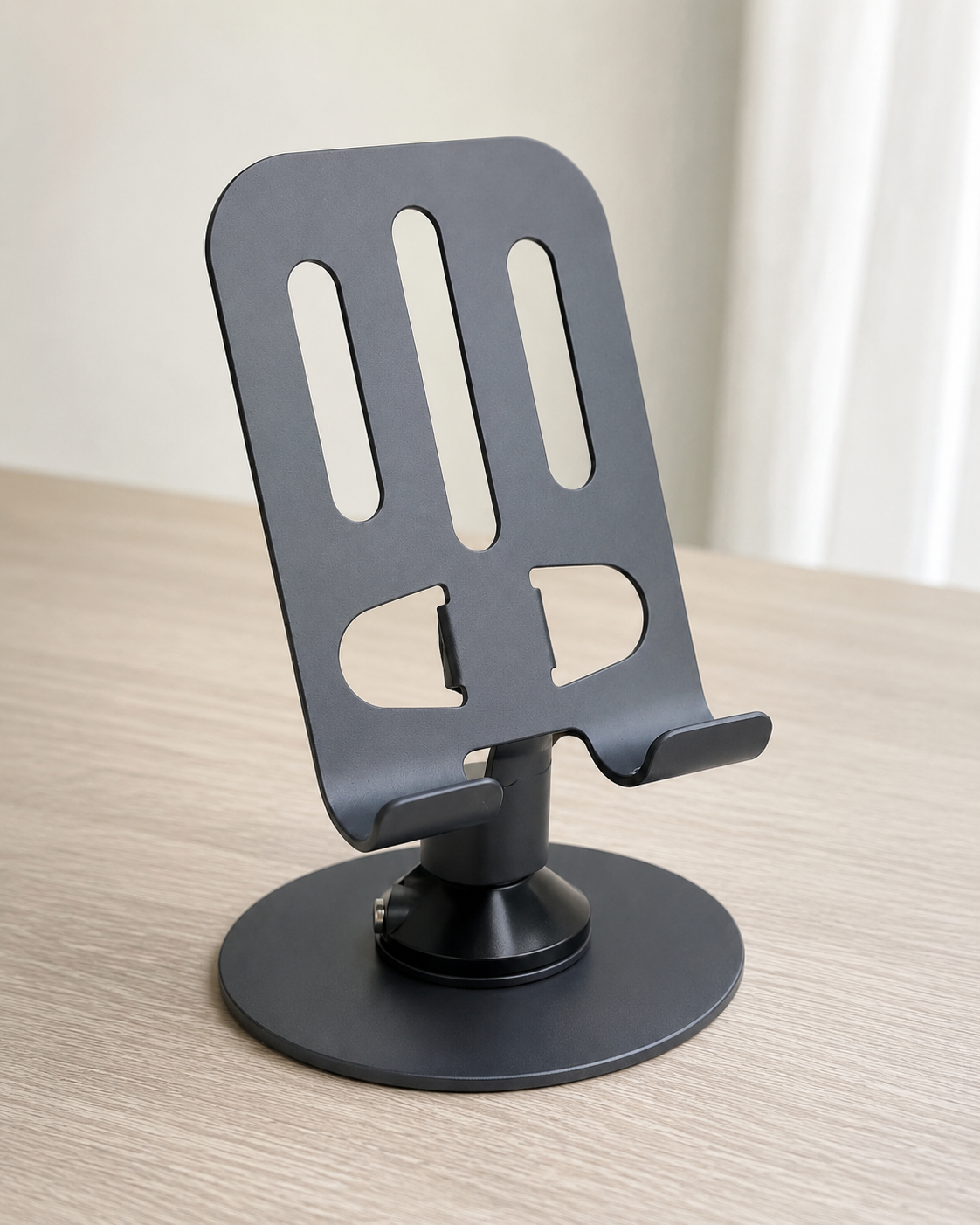 Support smartphone de bureau réglable – gris anthracite