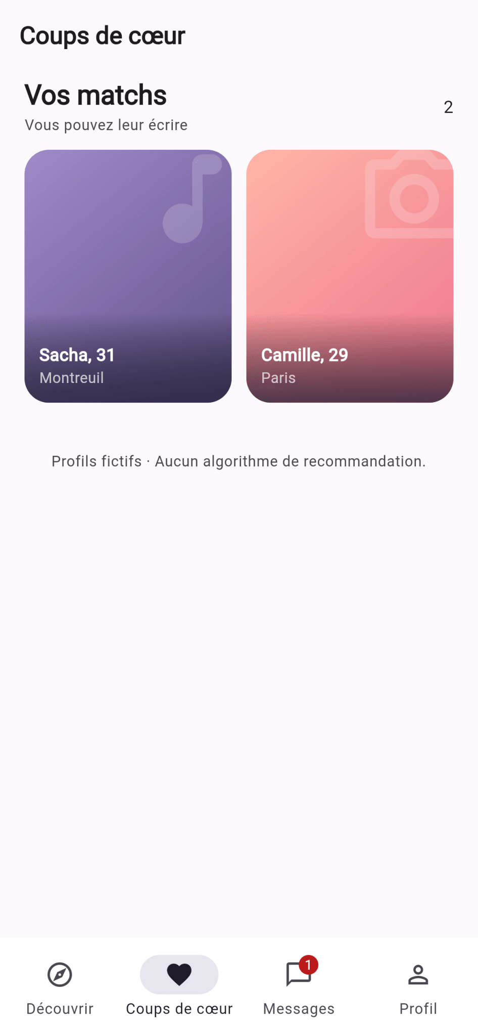 Capture de Template Flutter Premium Mingle — Application de rencontres