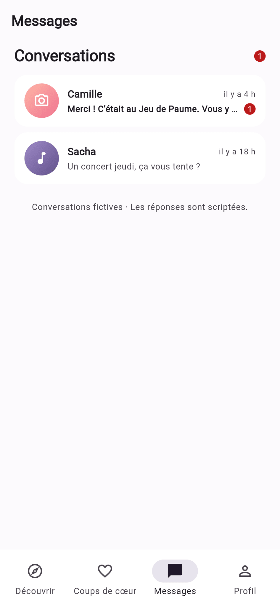 Capture de Template Flutter Premium Mingle — Application de rencontres