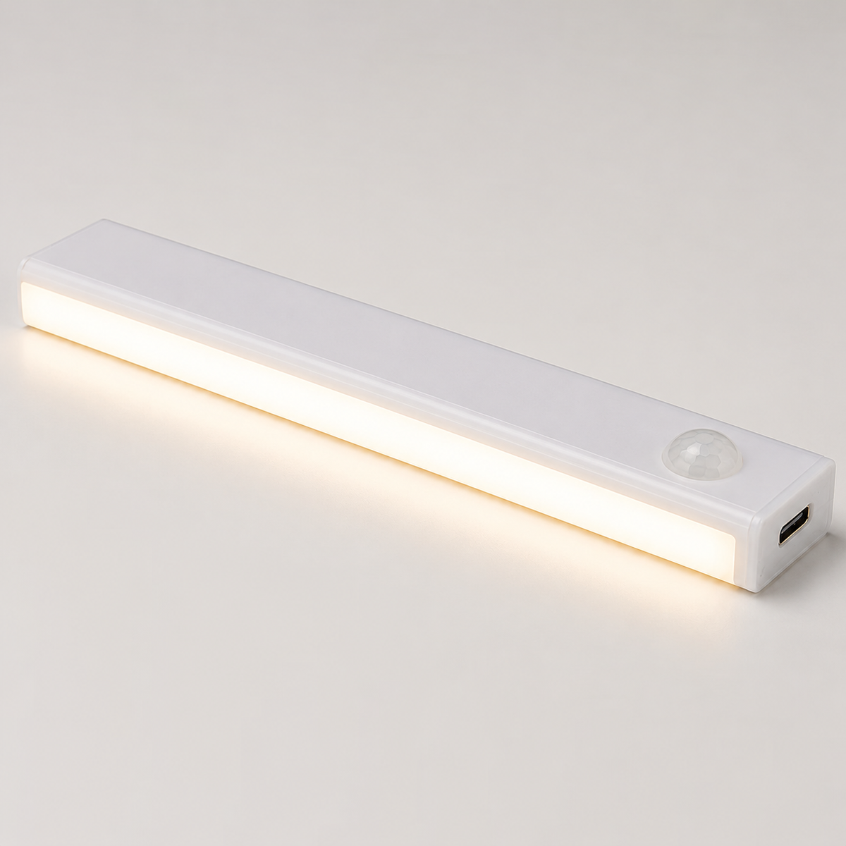 Lampe LED rechargeable USB-C avec détecteur de mouvement – 20 cm